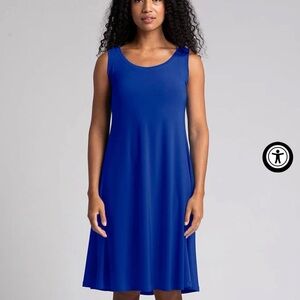 Sympli Blue Sleeveless Nu Tank Dress Short Dress Sz 10